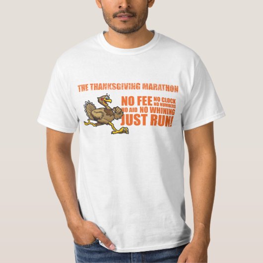 T-shirt Le marathon de thanksgiving (Devant)