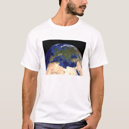 T-shirt Le marbre bleu Nouvelle génération Terre 7 (Devant)