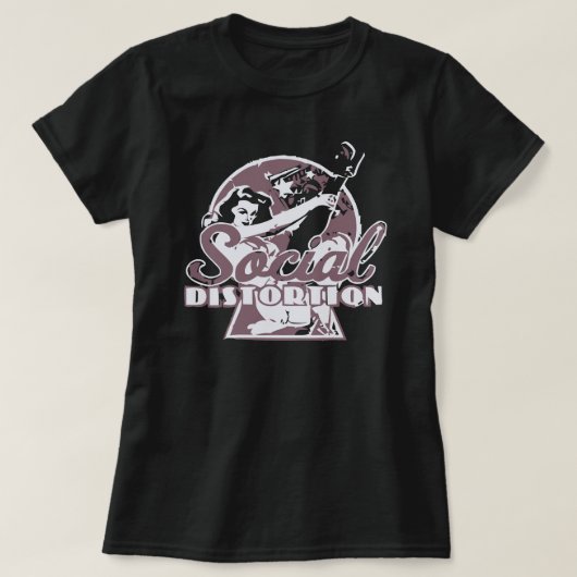 T-shirt le marchand de distorsion sociale Essential T Shir (Design devant)