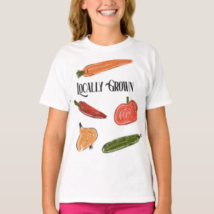 T-shirt Le marché agricole de Retro Baby shower cultivé lo