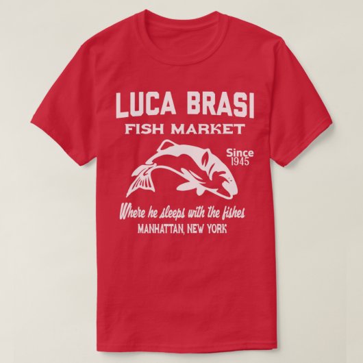 T-shirt Le marché aux poissons de Luca brasi (Design devant)