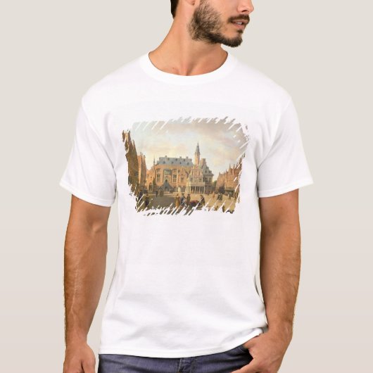 T-shirt Le marché avec le Raadhuis (Devant)