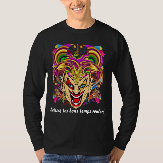 T-shirt Le mardi gras toute la vue foncée d'HOMMES de (Devant)