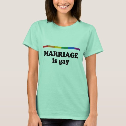T-shirt Le mariage est gay (Devant)