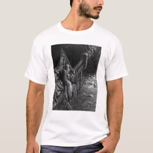 T-shirt Le marin regarde fixement sur les serpents dans