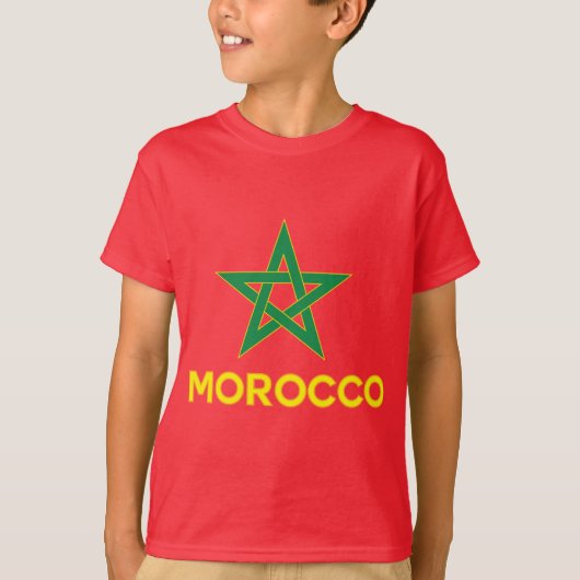 T-shirt Le Maroc - drapeau marocain (Devant)