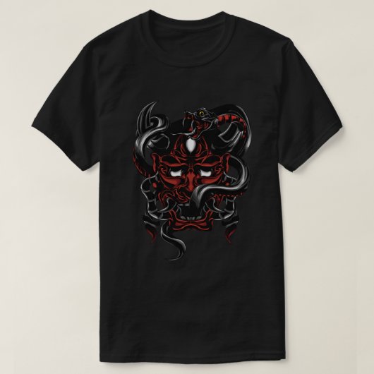 T-shirt Le Masque Demon Oni du Serpent (Design devant)