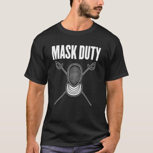 T-shirt Le Masque Et Les Masques Sont Requis En Attention  (Devant)