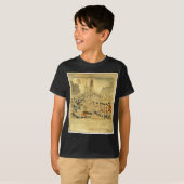 T-shirt Le massacre de Boston par Paul Revere (Devant entier)