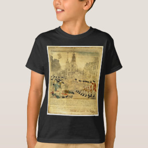 T-shirt Le massacre de Boston par Paul Revere