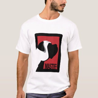 T-shirt Le mastiff graphique et les mots 2 ont dégrossi