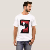 T-shirt Le mastiff graphique et les mots 2 ont dégrossi (Devant entier)