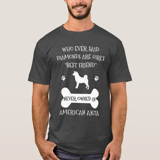 T-shirt Le meilleur ami d'Akita (Devant)