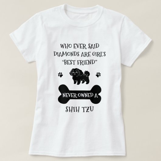 T-shirt Le meilleur ami du Chien Chien Chien Chih Tzu (Design devant)
