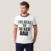 T-shirt le meilleur aux rétros chemises 1 du meilleur papa (Devant entier)