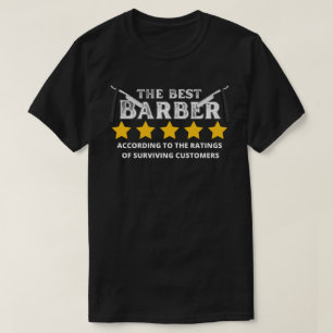 T-shirt Le meilleur barbier drôle