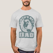 T-shirt Le meilleur bleu de papa des terres (Devant)