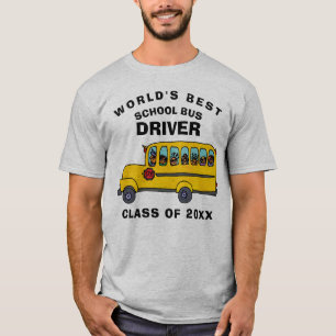 T-shirt Le meilleur chauffeur d'autobus scolaire du monde