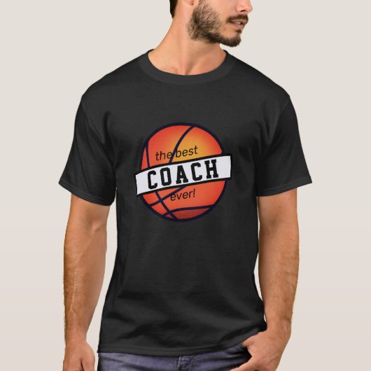 T-shirt Le meilleur COACH de basket-ball jamais! (Devant)
