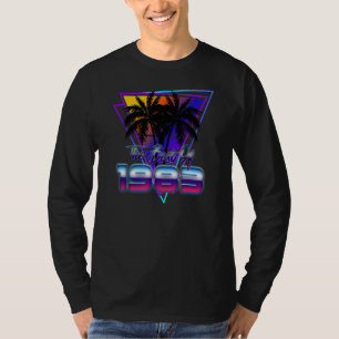 T-shirt Le Meilleur De 1983 Synthwave Vaporwave Anniversai