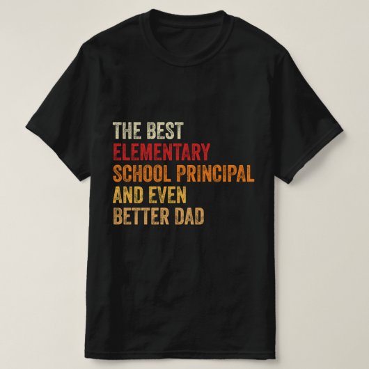 T-shirt Le Meilleur Directeur De L'École Primaire Et Même  (Design devant)