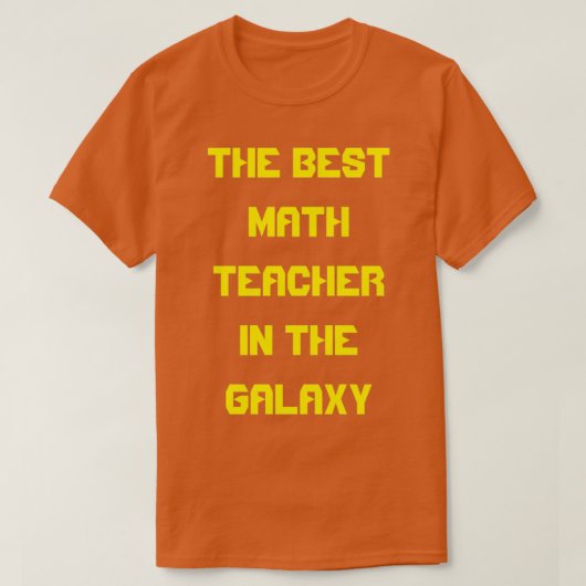 T-shirt Le Meilleur Enseignant En Mathématiques Dans La Ga (Design devant)