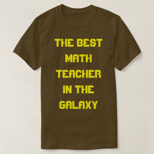 T-shirt Le Meilleur Enseignant En Mathématiques Dans La Ga (Design devant)
