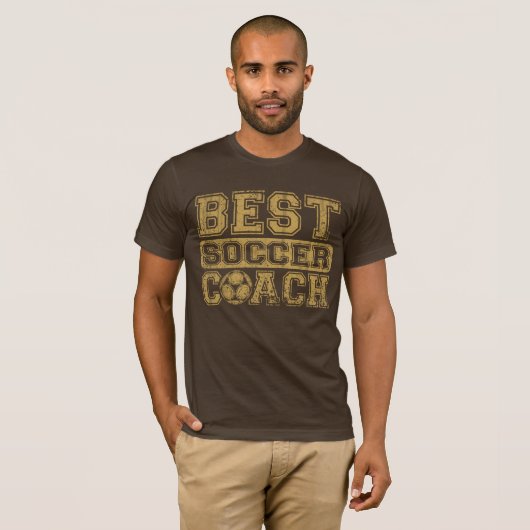 T-shirt Le meilleur entraîneur du football (Devant entier)