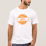 T-shirt Le meilleur fils jamais Orange<br><div class="desc">Best son ever products ! Best son Ever shirts,  hoodies,  mugs,  bags,  hats,  water bottles,  clocks,  phone case awards,  ties,  ornaments et more ! Perfect thank you or appreciation venge. Great anytime venge for the best son ever to let them know how much you care .</div>