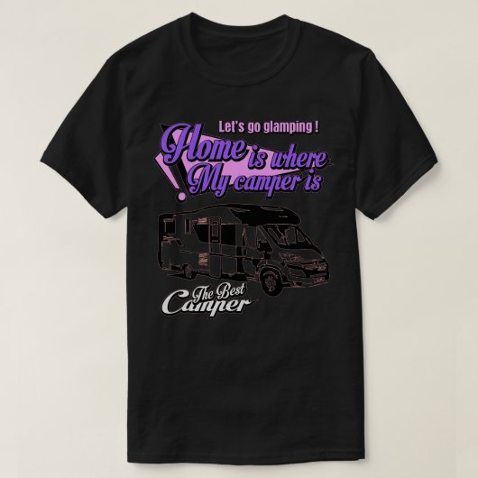 T-shirt Le Meilleur Glamping Camper (Design devant)
