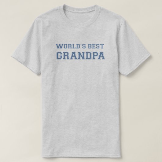 T-shirt Le meilleur grand-papa du monde (Design devant)