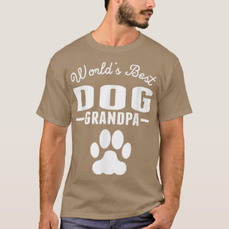 T-shirt Le meilleur grand-père de chien du monde 