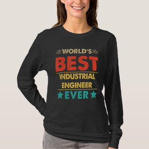 T-shirt Le meilleur ingénieur industriel de Retro World