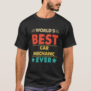 T-shirt Le meilleur mécanicien automobile du monde de Retr