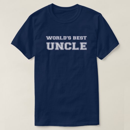 T-shirt Le meilleur oncle du monde (Design devant)