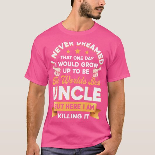 T-shirt Le meilleur oncle du monde pour oncle frère (Devant)