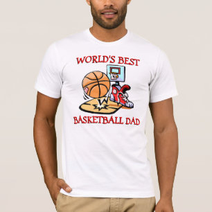 T-shirt Le meilleur papa de basket-ball des mondes