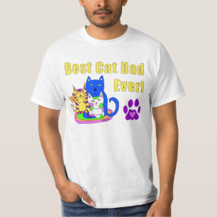 T-shirt Le meilleur papa de chat jamais