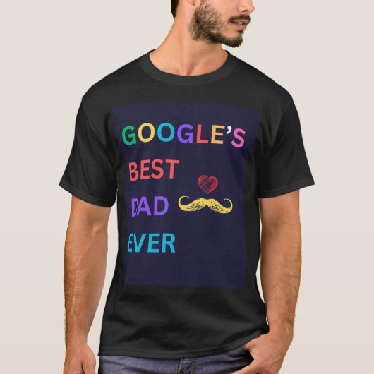 T-shirt Le meilleur papa de Google (Devant)