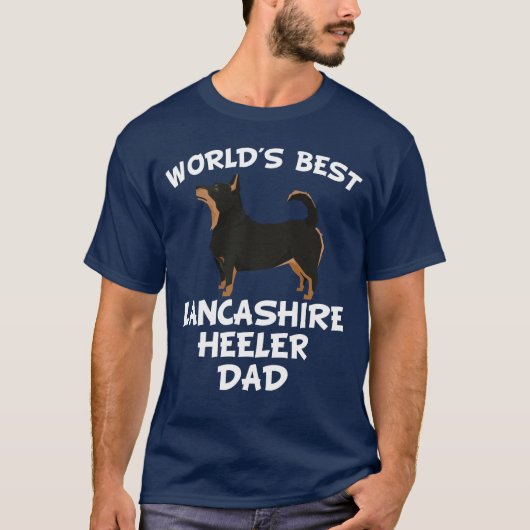 T-shirt Le meilleur papa de Lancashire Heeler du monde (Devant)