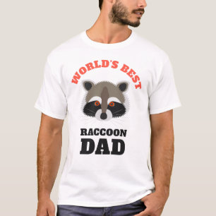T-shirt Le meilleur papa du raton laveur du monde drôle