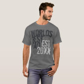 T-shirt Le meilleur papa Grunge Graffitti Texte du monde (Devant entier)