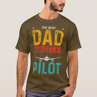 T-shirt Le meilleur papa lève un rétro de Vêtements Pilote