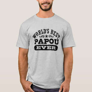 T-shirt Le meilleur papou du monde