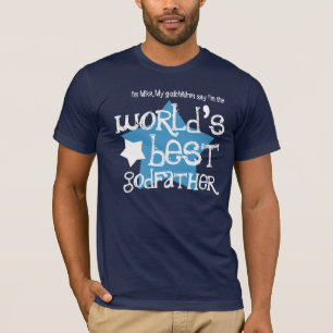 T-shirt Le meilleur parrain ou tout rôle W06B1 du monde d