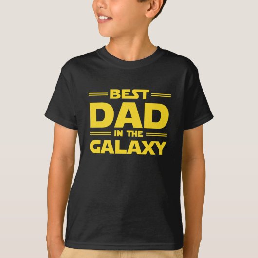 T-shirt Le Meilleur Père Dans La Galaxie (Devant)