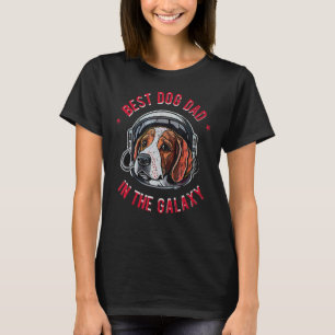 T-shirt Le meilleur père espagnol breton dans la galaxie -