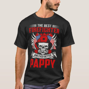 T-shirt Le Meilleur Pompier Et Encore Meilleur PAPPY