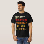 T-shirt Le Meilleur Technicien De Support Informatique Et  (Devant entier)