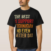 T-shirt Le Meilleur Technicien De Support Informatique Et  (Devant)